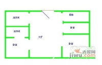 CBD万达广场3室1厅2卫户型图