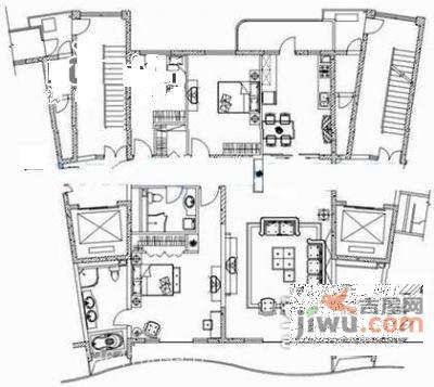 紫云轩10号名邸3室2厅2卫227㎡户型图