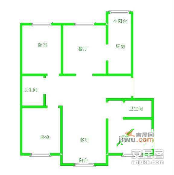 天通苑本六区4室2厅2卫265㎡户型图