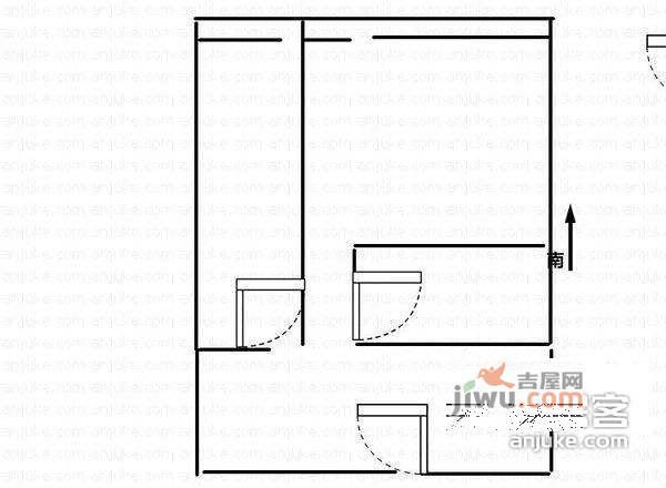 和义西里1室1厅1卫62㎡户型图