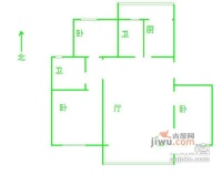 前进花园石门苑3室2厅2卫140㎡户型图