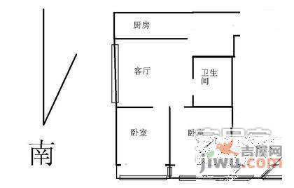 水清木华园2室2厅1卫122㎡户型图