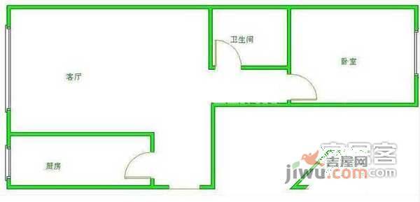 光大名筑1室1厅1卫71㎡户型图