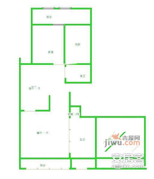 金尚嘉园3室2厅2卫200㎡户型图