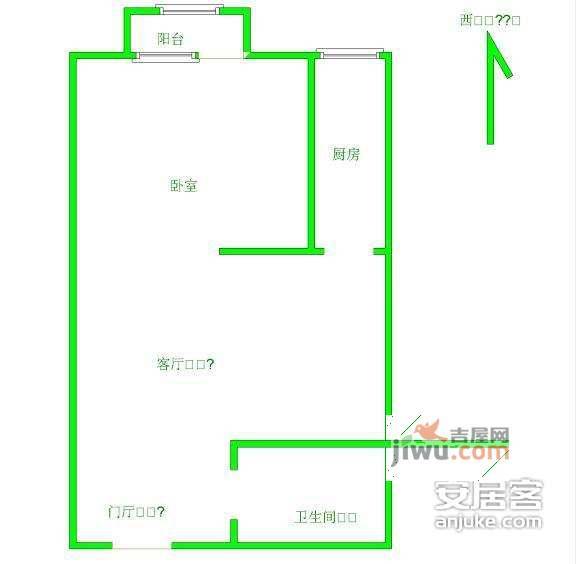 金尚嘉园1室1厅1卫72㎡户型图