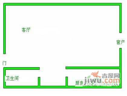 安宁佳园1室0厅1卫56㎡户型图