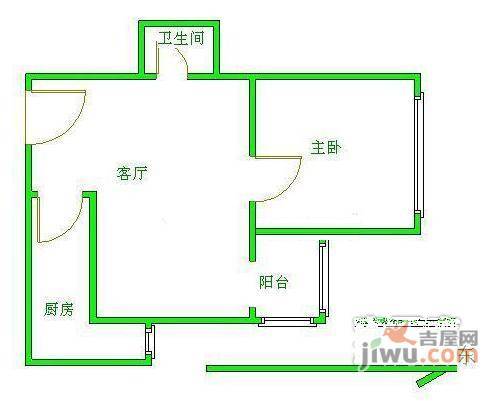 慧时欣园1室1厅1卫73㎡户型图