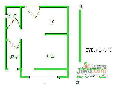 青塔蔚园2室1厅1卫96㎡户型图