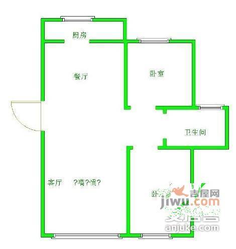 苏荷时代2室1厅1卫98㎡户型图