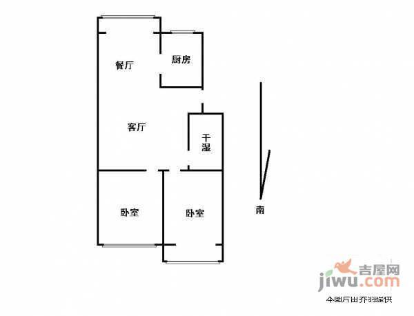 定慧北里2室2厅1卫252㎡户型图