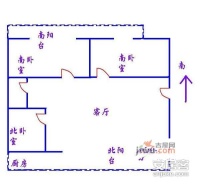 石园南社区3室1厅1卫170㎡户型图