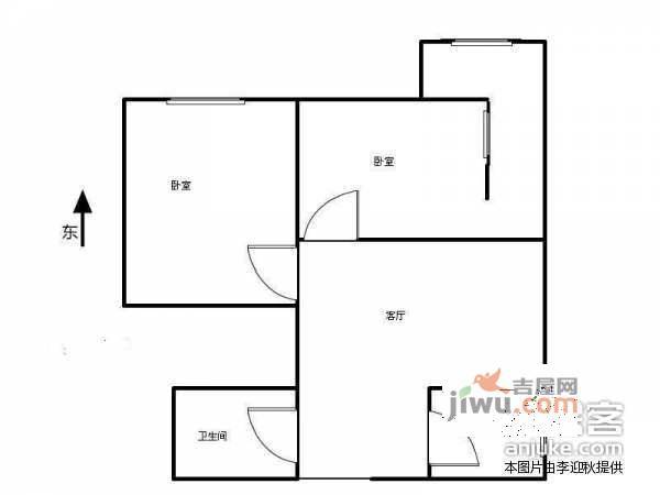 南新园小区2室1厅1卫90㎡户型图