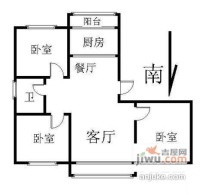 建东苑3室2厅1卫139㎡户型图