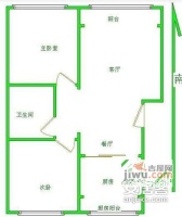 建东苑2室2厅1卫110㎡户型图