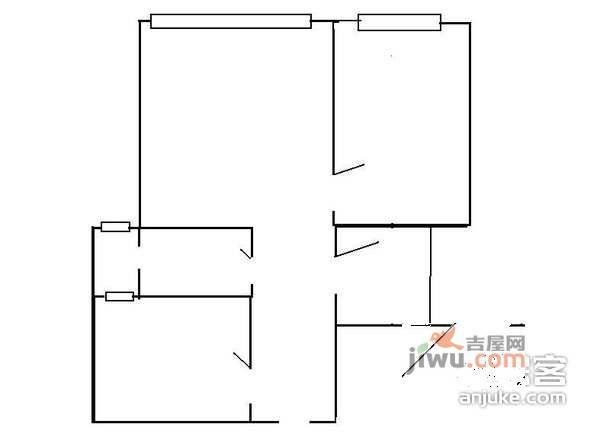 天天家园2室1厅1卫103㎡户型图