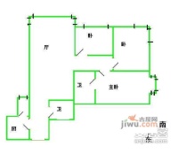 天天家园3室2厅2卫153㎡户型图