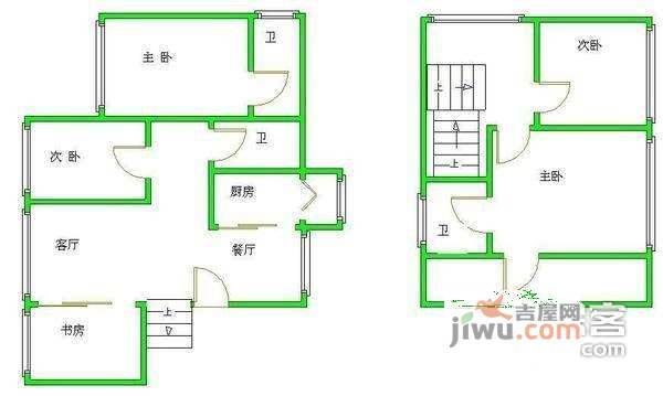 大西洋新城4室2厅3卫268㎡户型图