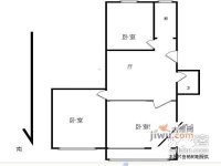 惠新里社区3室1厅1卫100㎡户型图