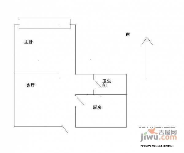 惠新里社区1室1厅1卫81㎡户型图