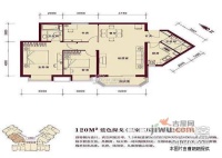 珠江罗马嘉园东区2室2厅2卫120㎡户型图