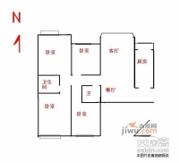 珠江罗马嘉园东区4室2厅2卫189㎡户型图