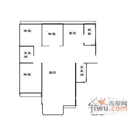 珠江罗马嘉园东区3室2厅2卫188㎡户型图