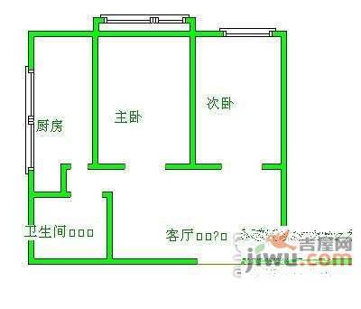 甘露家园2室1厅1卫99㎡户型图