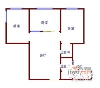 圣馨大地家园2室1厅2卫130㎡户型图