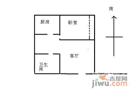 望京西园一区1室1厅1卫70㎡户型图