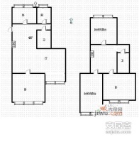 望京西园一区3室2厅2卫189㎡户型图