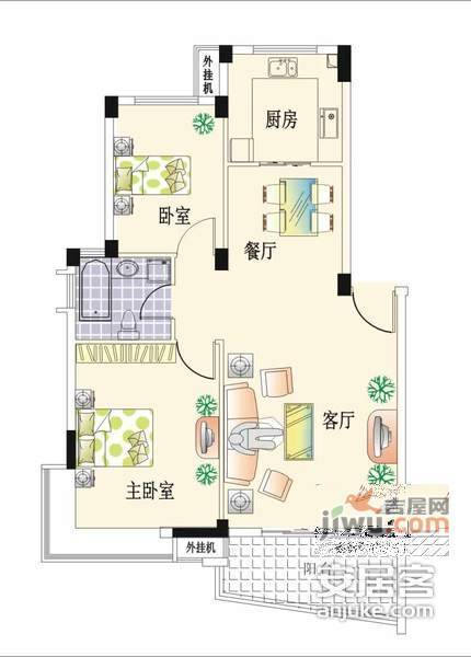 太阳星城金星园4室2厅2卫户型图