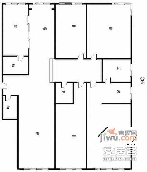 太阳星城金星园4室2厅2卫户型图