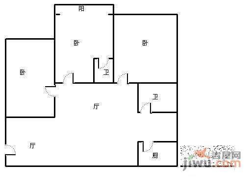 硅谷先锋3室2厅2卫136㎡户型图