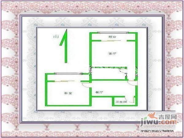 韦伯豪家园1室1厅1卫103㎡户型图