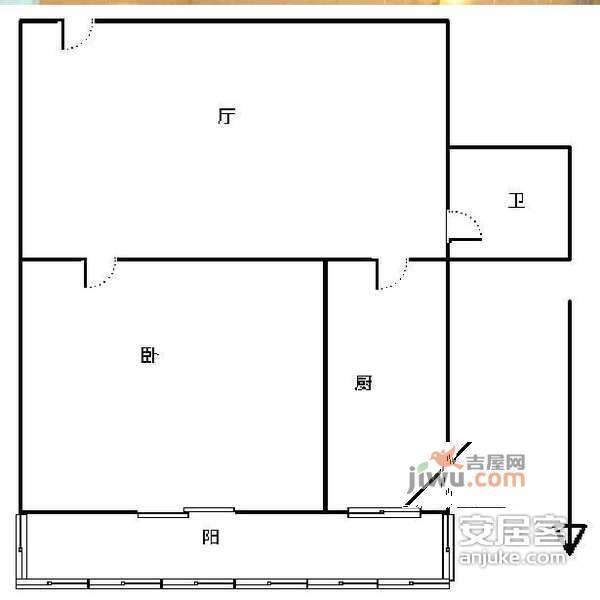 甘露园南里二社区1室1厅1卫63㎡户型图