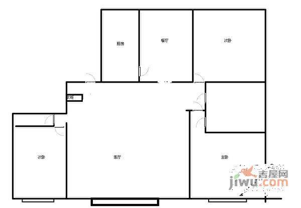 玺萌丽苑3室1厅1卫户型图