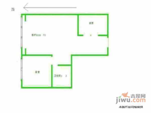 颐慧佳园1室1厅1卫95㎡户型图