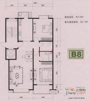 颐慧佳园2室2厅1卫154㎡户型图