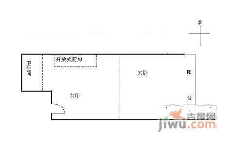 颐慧佳园1室1厅1卫95㎡户型图