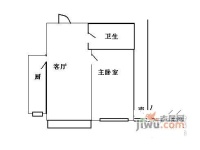 新裕家园1室2厅1卫户型图