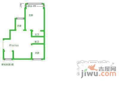 新裕家园3室1厅1卫126㎡户型图