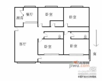 天秀花园古月园4室2厅2卫248㎡户型图