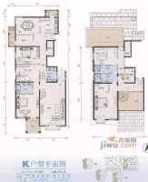 天秀花园古月园5室3厅3卫298㎡户型图