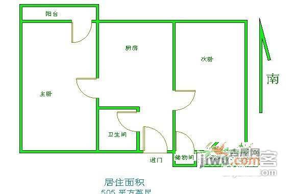 海淀南路3室1厅1卫145㎡户型图