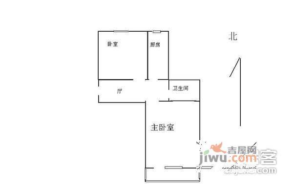 海淀南路2室1厅1卫114㎡户型图