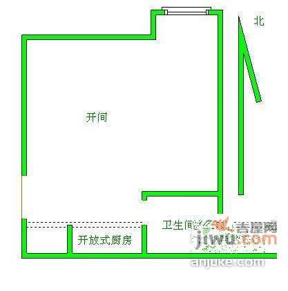 飘HOME1室0厅1卫40㎡户型图