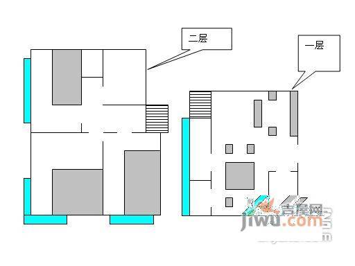 九台2000家园1室1厅1卫83㎡户型图