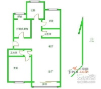 龙腾苑六区3室1厅2卫143㎡户型图