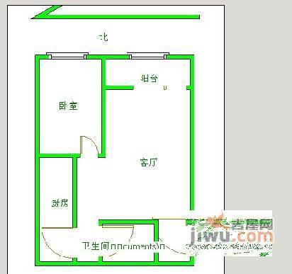 彩虹新城1室1厅1卫145㎡户型图