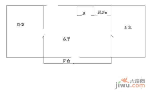 九龙花园2室1厅1卫128㎡户型图